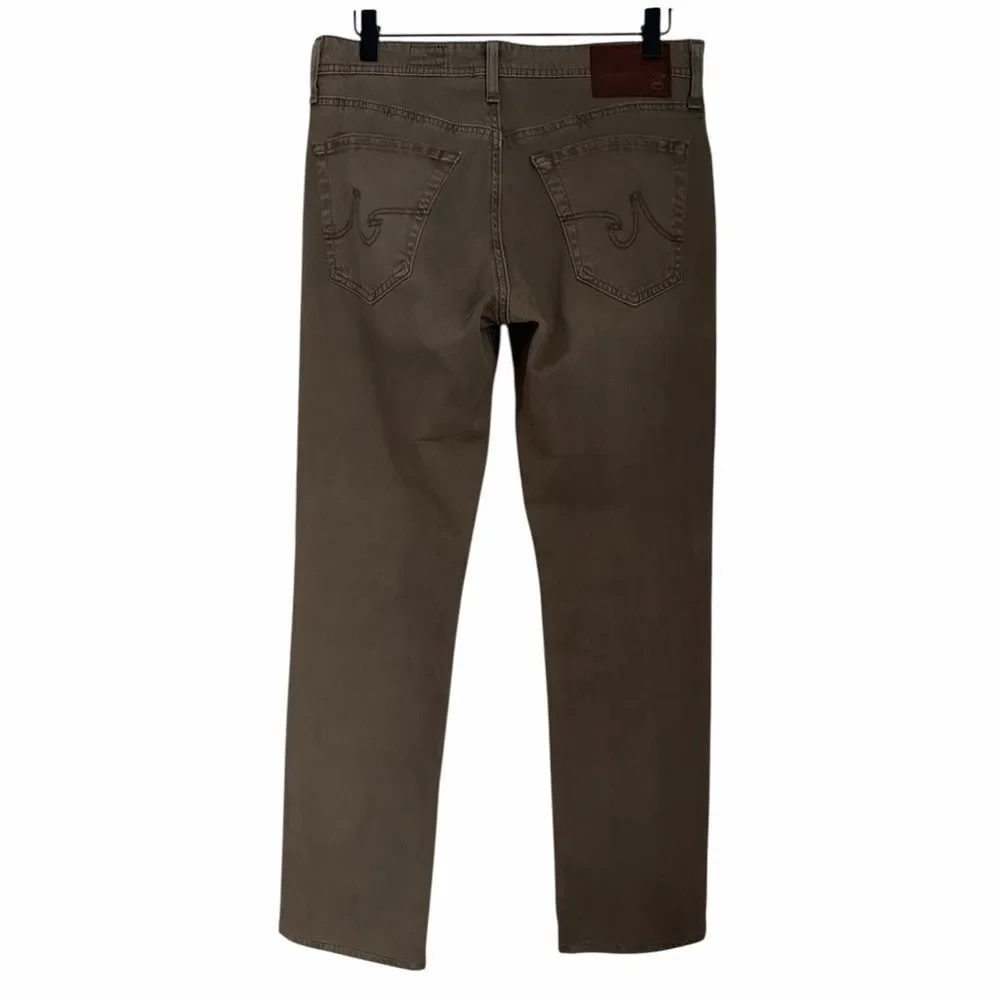AG Adriano Goldschmied The Graduate Tailored Leg Brown Stretch Jeans 29x31